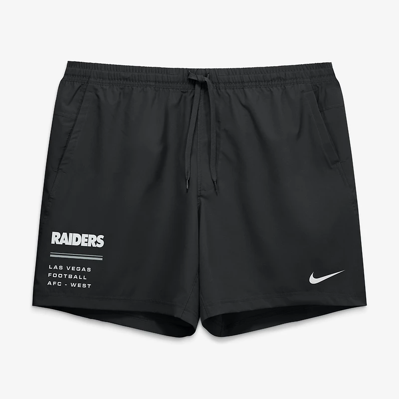 Short tissé Nike Primetime Dri-FIT noir pour homme, Las Vegas Raiders