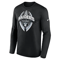 Men's Nike Black Las Vegas Raiders Primetime Legend Icon Performance Long Sleeve T-Shirt