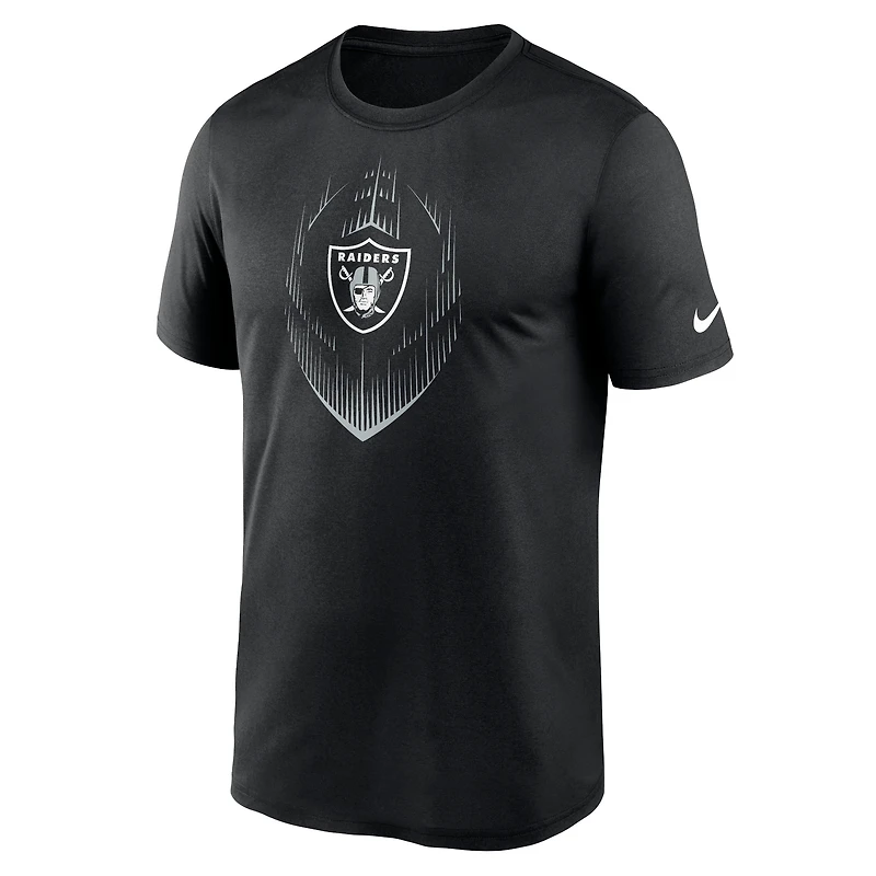 T-shirt Nike Performance Primetime Legend Icon pour homme, noir, Las Vegas Raiders