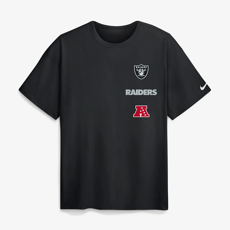 T-shirt Nike noir pour homme Las Vegas Raiders Primetime Max90