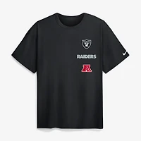 T-shirt Nike noir pour homme Las Vegas Raiders Primetime Max90