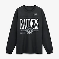 Men's Nike Black Las Vegas Raiders Red Zone Long Sleeve Max 90 T-Shirt