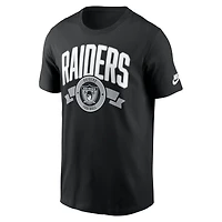 Men's Nike Black Las Vegas Raiders Rewind Front and Back Hit Essential T-Shirt