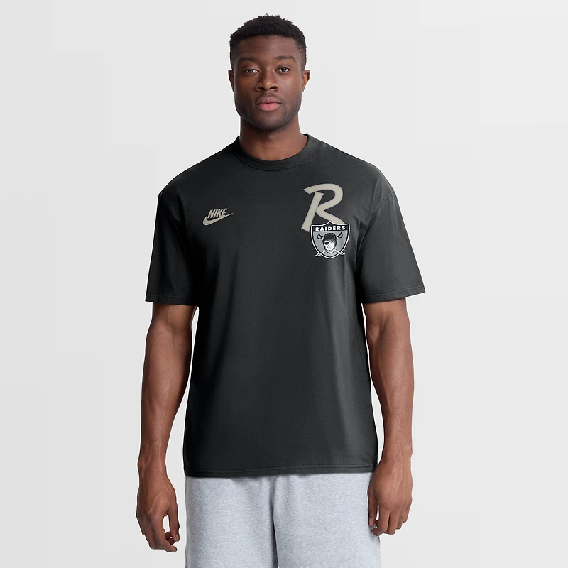 T-shirt Nike noir pour homme Las Vegas Raiders Rewind Max90
