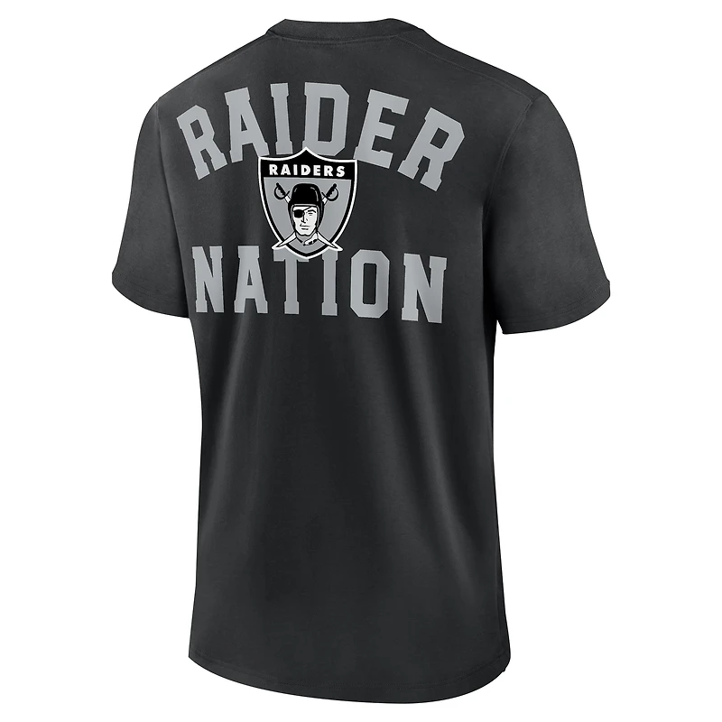 Men's Nike  Black Las Vegas Raiders Rewind Slogan T-Shirt