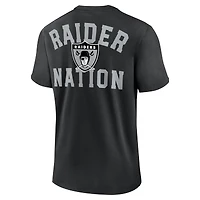 Men's Nike  Black Las Vegas Raiders Rewind Slogan T-Shirt