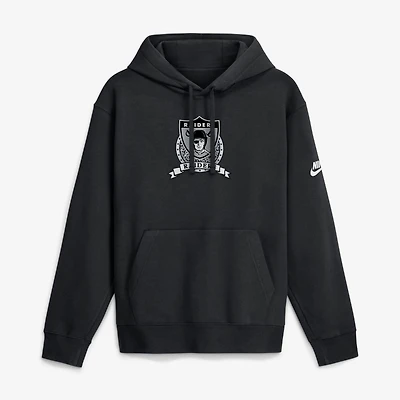 Men's Nike  Black Las Vegas Raiders Short Pass Rewind Club Fleece Hoodie