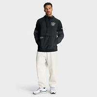 Veste à capuche Nike noire demi-zip pour homme, style anorak Sideline des Las Vegas Raiders