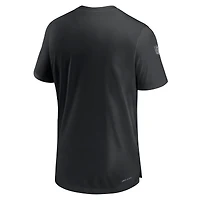 Men's Nike  Black Las Vegas Raiders Sideline Coach Performance T-Shirt