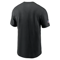 Men's Nike Black Las Vegas Raiders Sideline Infograph Lockup Performance T-Shirt