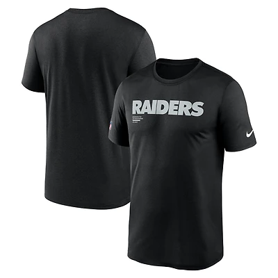 Men's Nike Black Las Vegas Raiders Sideline Legend Performance T-Shirt
