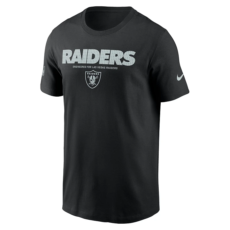 Men's Nike Black Las Vegas Raiders Sideline Performance T-Shirt