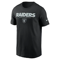 Men's Nike Black Las Vegas Raiders Sideline Performance T-Shirt