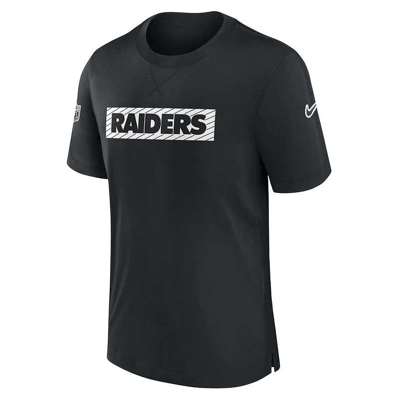 Men's Nike Black Las Vegas Raiders Sideline Player Performance T-Shirt