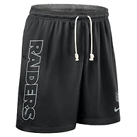 Short réversible Nike Dri-FIT noir pour homme des Las Vegas Raiders