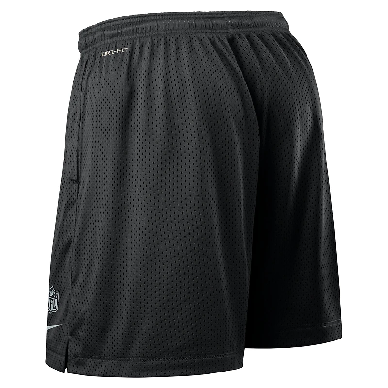 Short réversible Nike Dri-FIT noir pour homme des Las Vegas Raiders