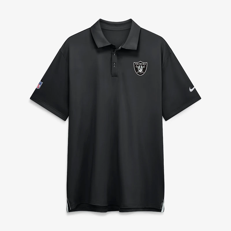 Men's Nike Black Las Vegas Raiders Sideline Tour Dri-FIT Polo