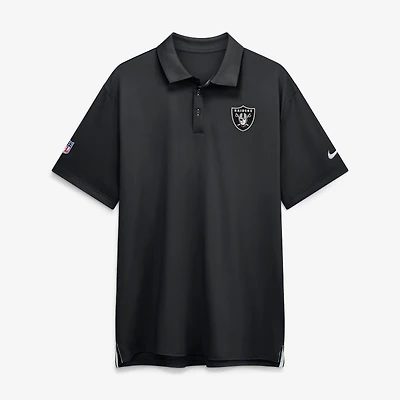 Men's Nike Black Las Vegas Raiders Sideline Tour Dri-FIT Polo