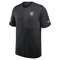 Men's Nike Black Las Vegas Raiders Sideline UV Dri-Fit Coach Shirt
