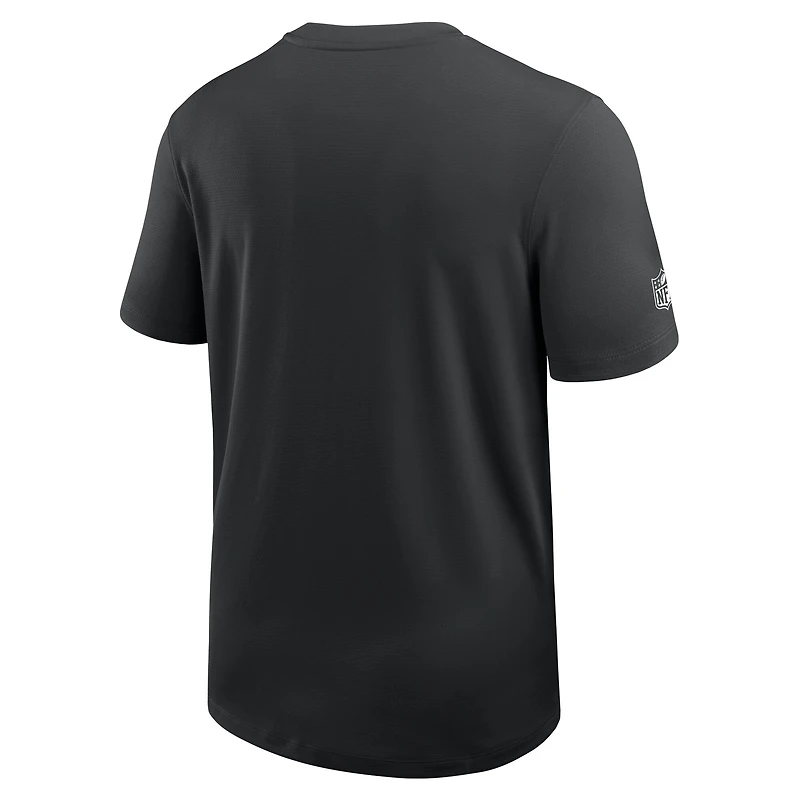 Men's Nike Black Las Vegas Raiders Sideline UV Dri-Fit Coach Shirt