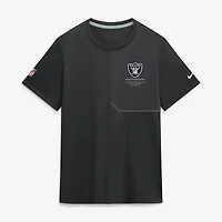 Men's Nike  Black Las Vegas Raiders Sideline UV Dri-FIT Coaches Shirt