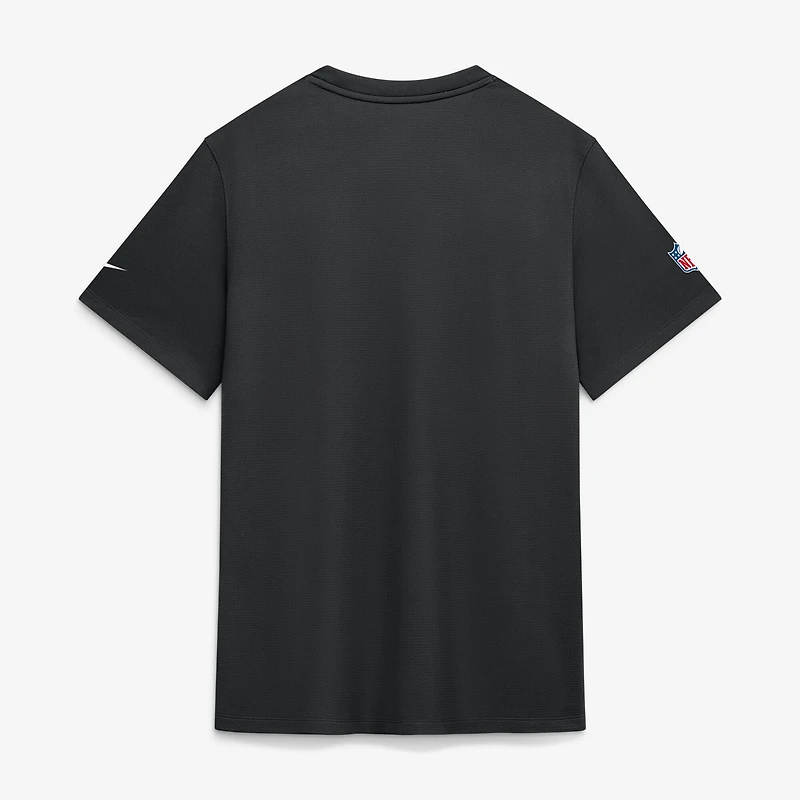 Men's Nike Black Las Vegas Raiders Sideline UV Dri-FIT Coaches Shirt