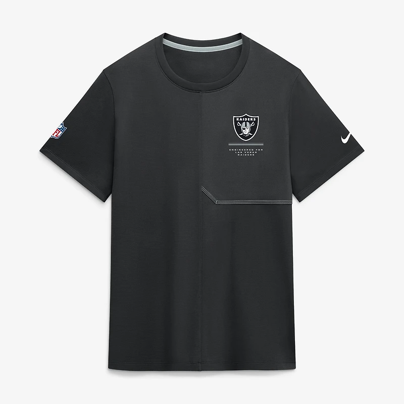 Men's Nike Black Las Vegas Raiders Sideline UV Dri-FIT Coaches Shirt