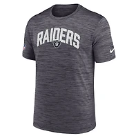T-shirt Nike Las Vegas Raiders Sideline Velocity Athletic Performance pour homme – Noir