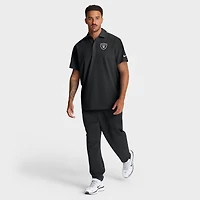 Men's Nike Black Las Vegas Raiders Sideline Woven Dri-FIT Polo