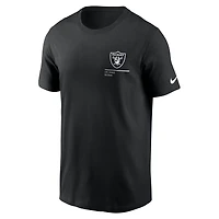 T-shirt Nike Las Vegas Raiders Team Incline noir pour homme