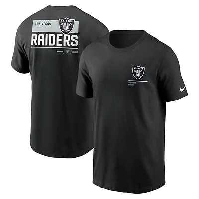 T-shirt Nike Las Vegas Raiders Team Incline noir pour homme