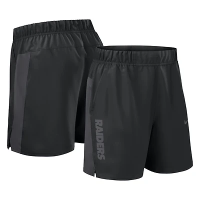Short Nike Victory Dri-FIT tissé noir pour homme des Las Vegas Raiders