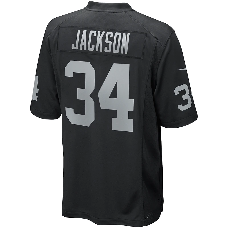 Maillot de joueur retraité Nike Bo Jackson pour hommes, noir, Las Vegas Raiders Game