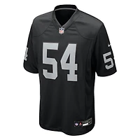 Men's Nike Brennan Jackson  Black Las Vegas Raiders Team Game Jersey