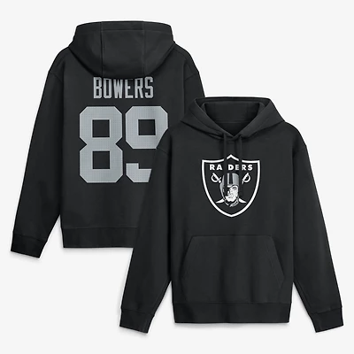 Men's Nike Brock Bowers Black Las Vegas Raiders Name & Number Hoodie