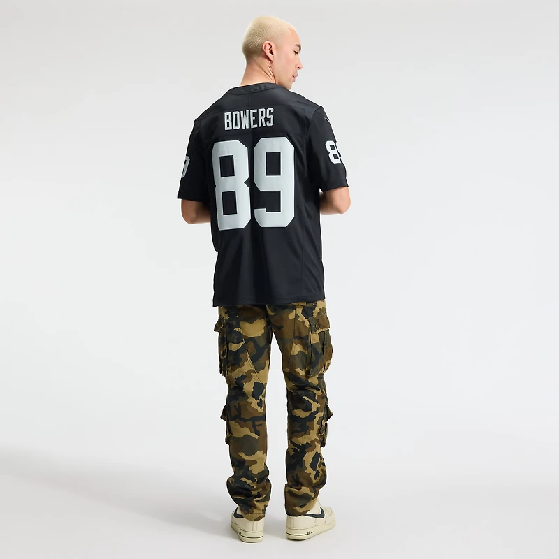 Men's Nike Brock Bowers Black Las Vegas Raiders Vapor F.U.S.E. Stitched Limited Jersey