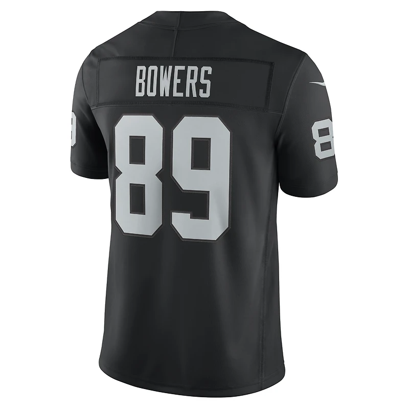 Maillot Nike Brock Bowers noir Las Vegas Raiders Vapor F.U.S.E. édition limitée cousue