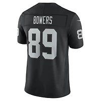 Maillot Nike Brock Bowers noir Las Vegas Raiders Vapor F.U.S.E. édition limitée cousue