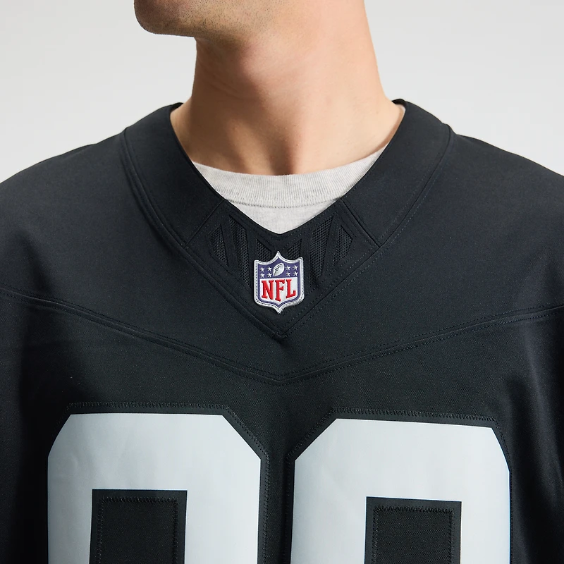 Maillot Nike Brock Bowers noir Las Vegas Raiders Vapor F.U.S.E. édition limitée cousue