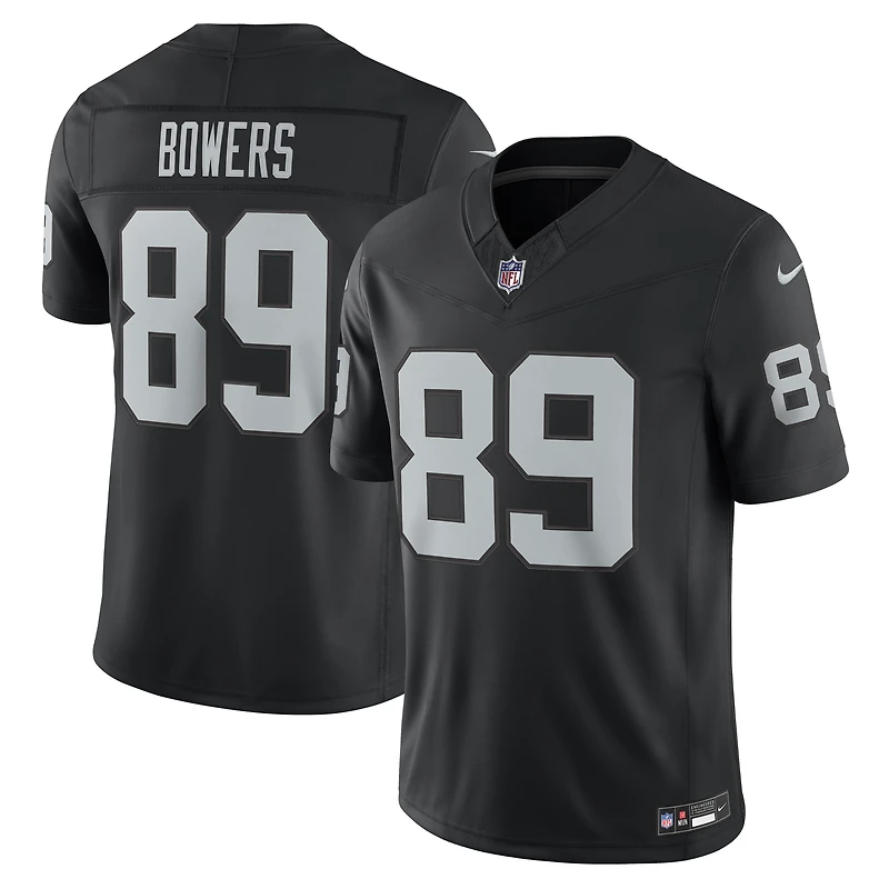 Men's Nike Brock Bowers Black Las Vegas Raiders Vapor F.U.S.E. Stitched Limited Jersey
