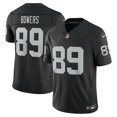 Men's Nike Brock Bowers Black Las Vegas Raiders Vapor F.U.S.E. Stitched Limited Jersey