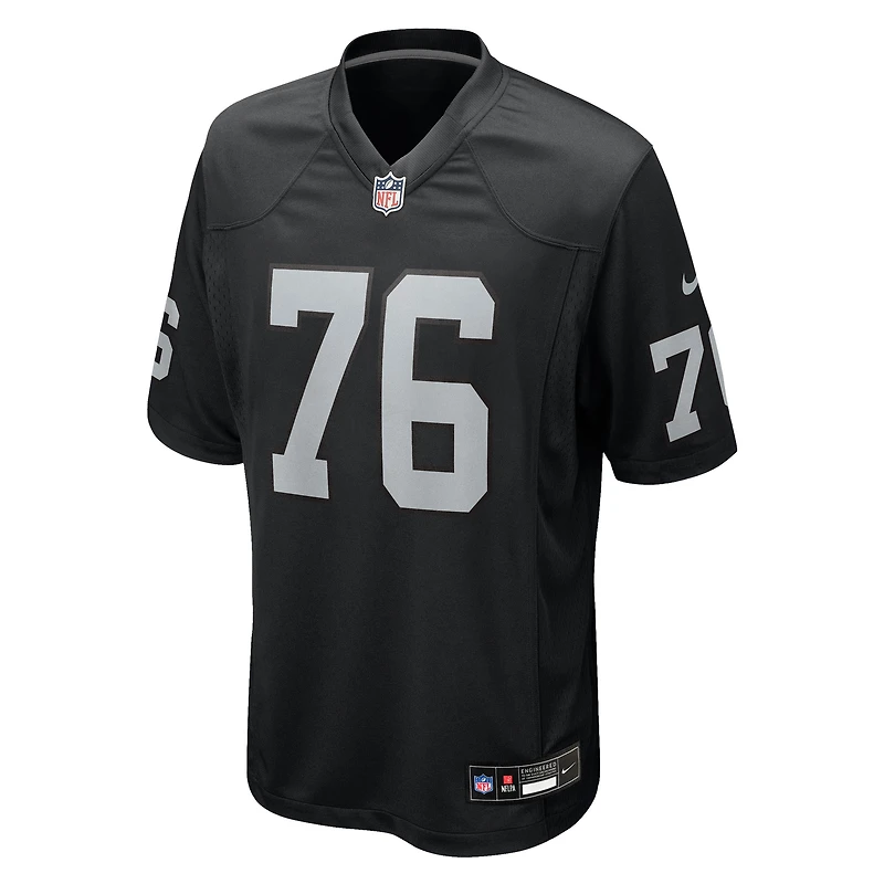 Men's Nike Caleb Rogers  Black Las Vegas Raiders Team Game Jersey
