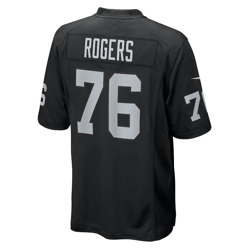 Men's Nike Caleb Rogers  Black Las Vegas Raiders Team Game Jersey