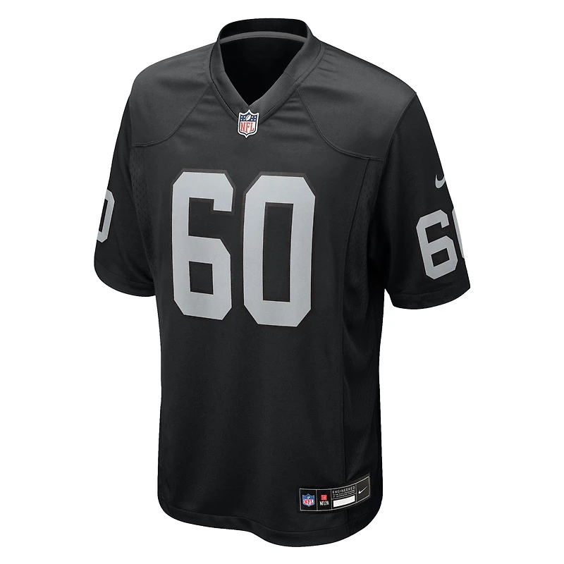 Men's Nike Charles Grant  Black Las Vegas Raiders Team Game Jersey