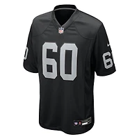 Men's Nike Charles Grant  Black Las Vegas Raiders Team Game Jersey