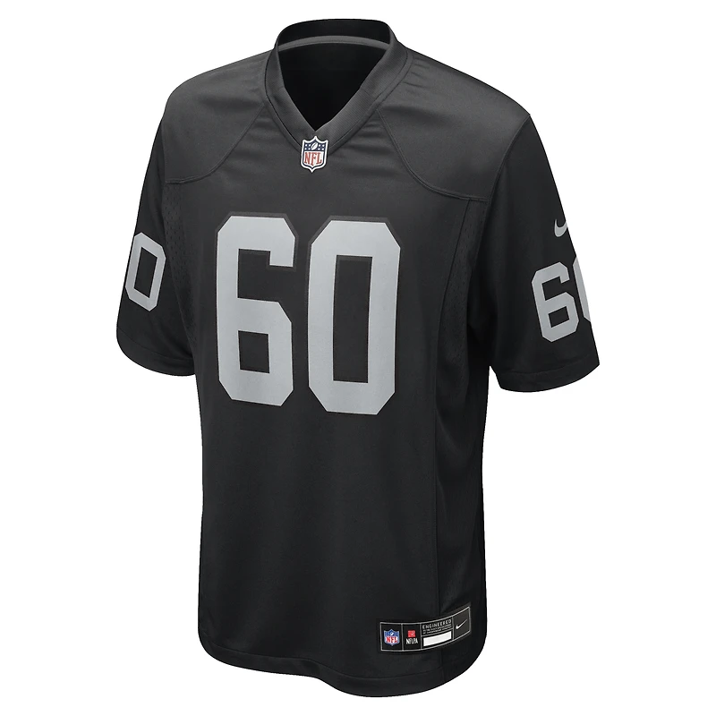 Maillot Nike Charles Grant noir pour homme des Las Vegas Raiders