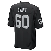 Maillot Nike Charles Grant noir pour homme des Las Vegas Raiders