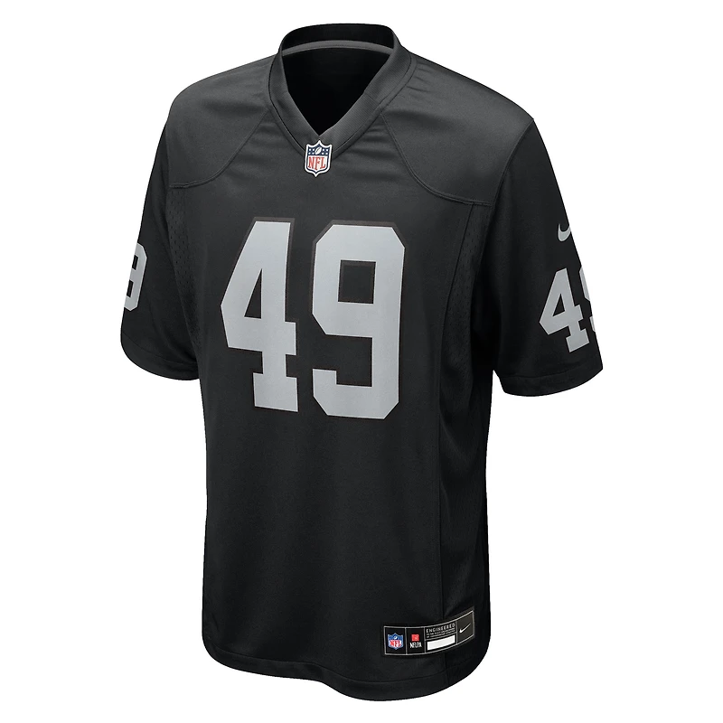 Men's Nike Charles Snowden  Black Las Vegas Raiders Team Game Jersey