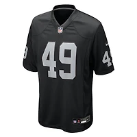 Men's Nike Charles Snowden  Black Las Vegas Raiders Team Game Jersey