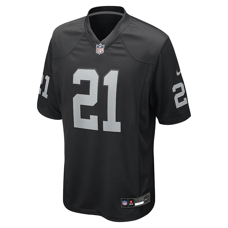 Men's Nike Cliff Branch Black Las Vegas Raiders Retired Player Game Jersey